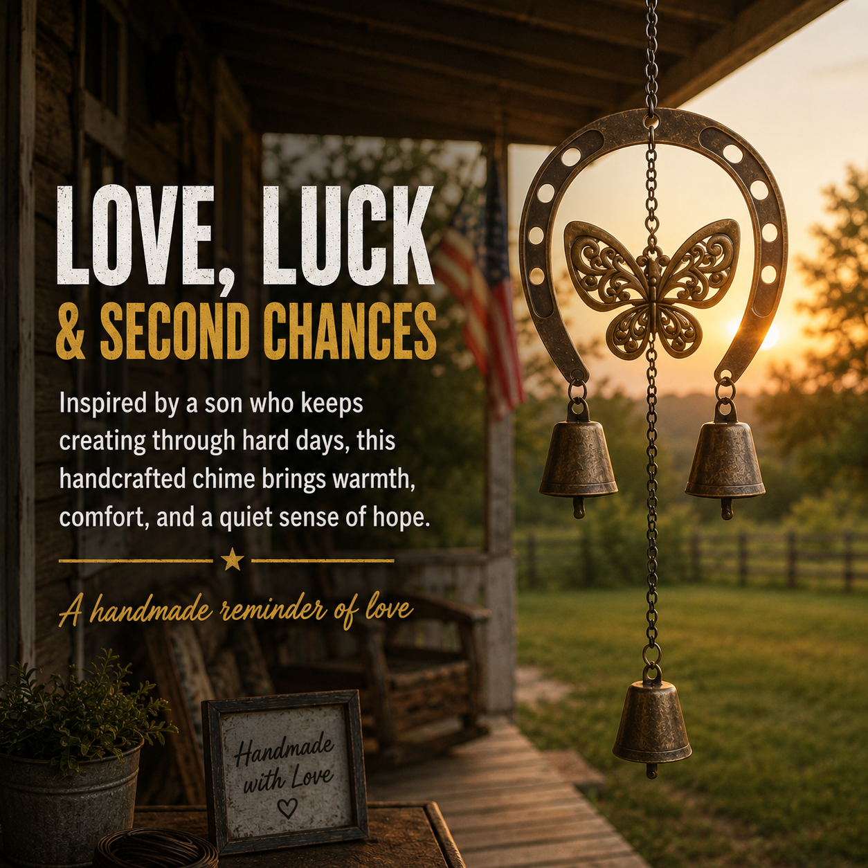 The Horseshoe &Butterfly Wind Chime โค๐ ( by Jordan Maynard)