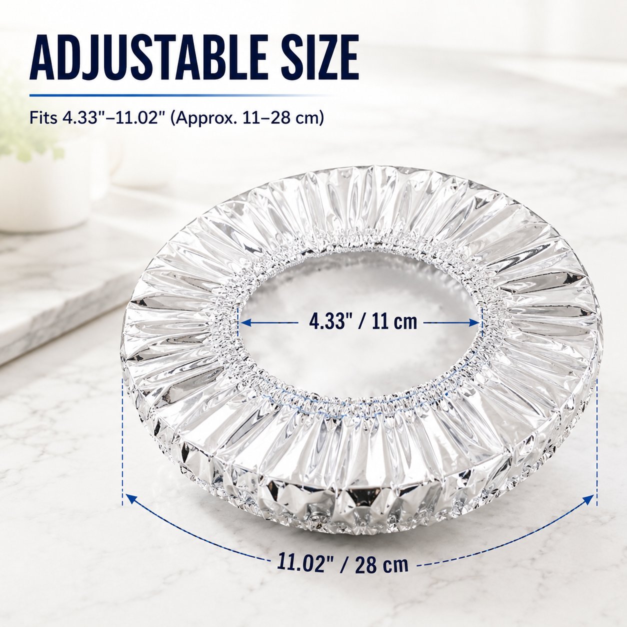 Universal Stretchable Aluminum Food Covers🍽️