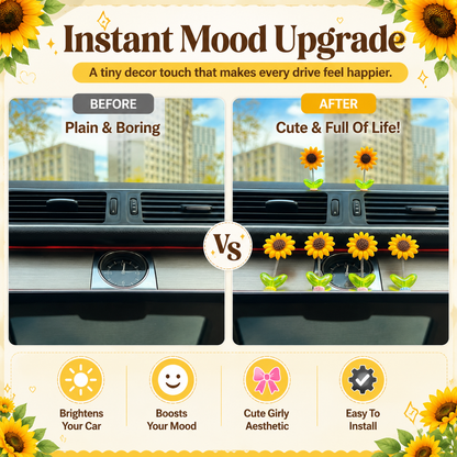 Bring Sunshine To Every Drive 🌻-Sunflower Decorations