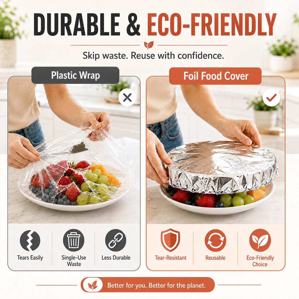 🔥Last Day 49% OFF🔥Universal Stretchable Aluminum Food Covers🍽️