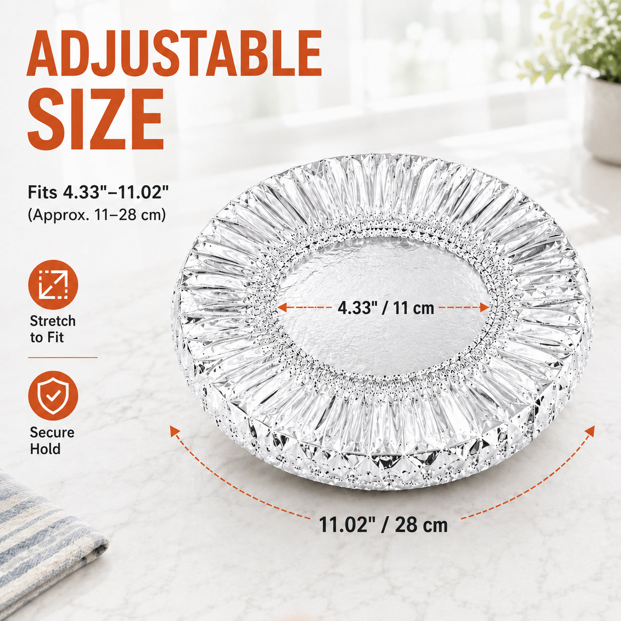 🔥Last Day 49% OFF🔥Universal Stretchable Aluminum Food Covers🍽️