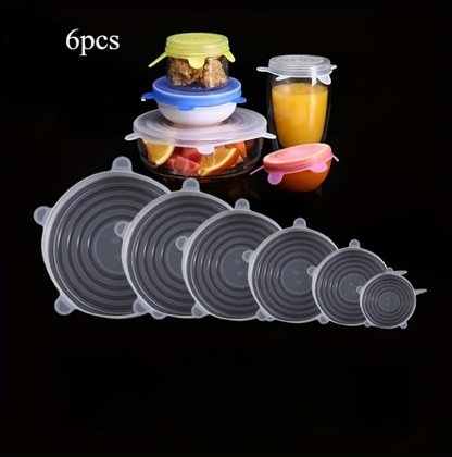 🎁🔥Last day sale 50% OFF🔥  Adpartner Silicone Lids for Food Storage (6-Pack)