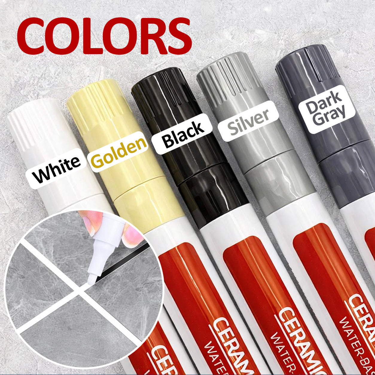 🖌️ Anti-Mould & Waterproof Joint Pen for Ceramic Tiles!