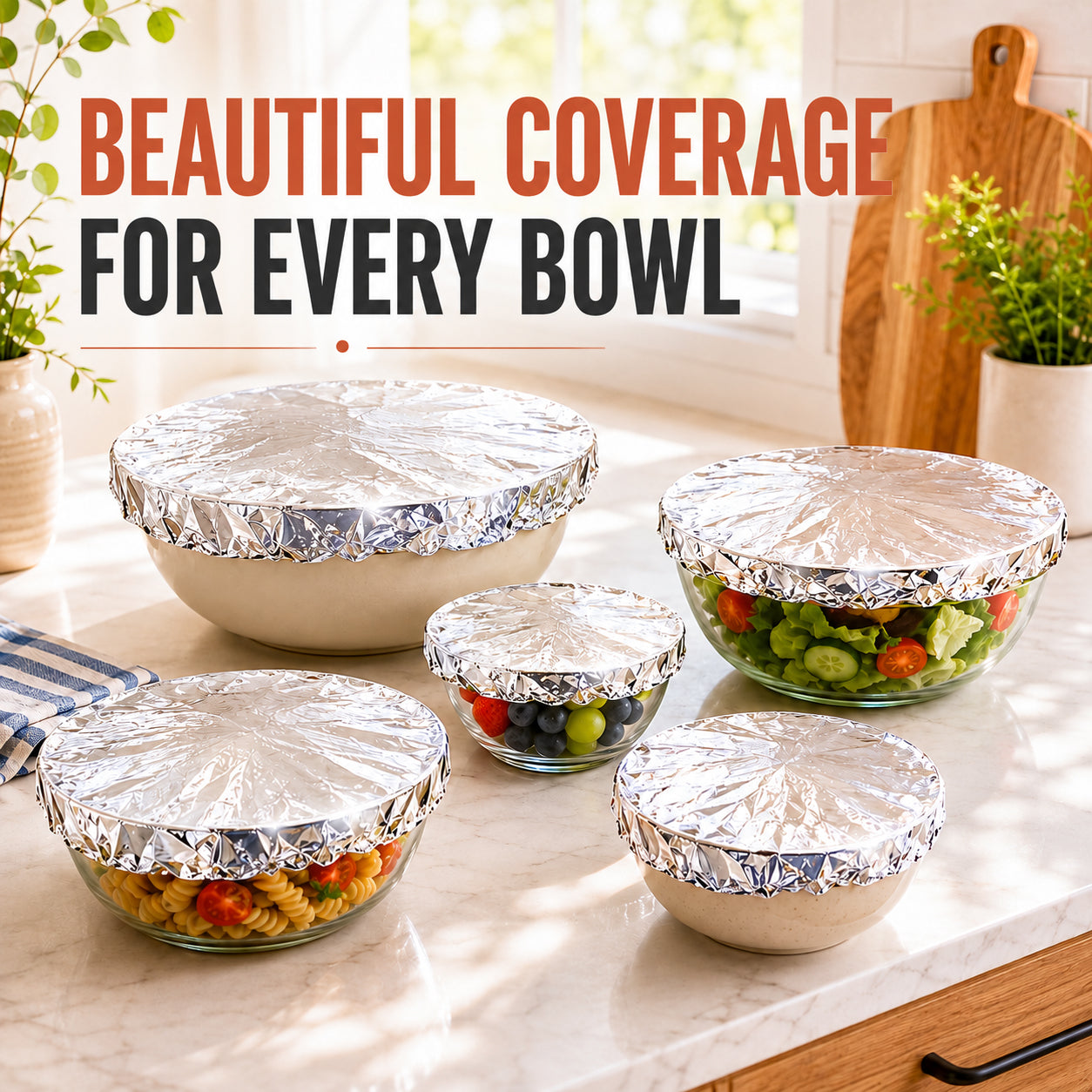 🔥Last Day 49% OFF🔥Universal Stretchable Aluminum Food Covers🍽️