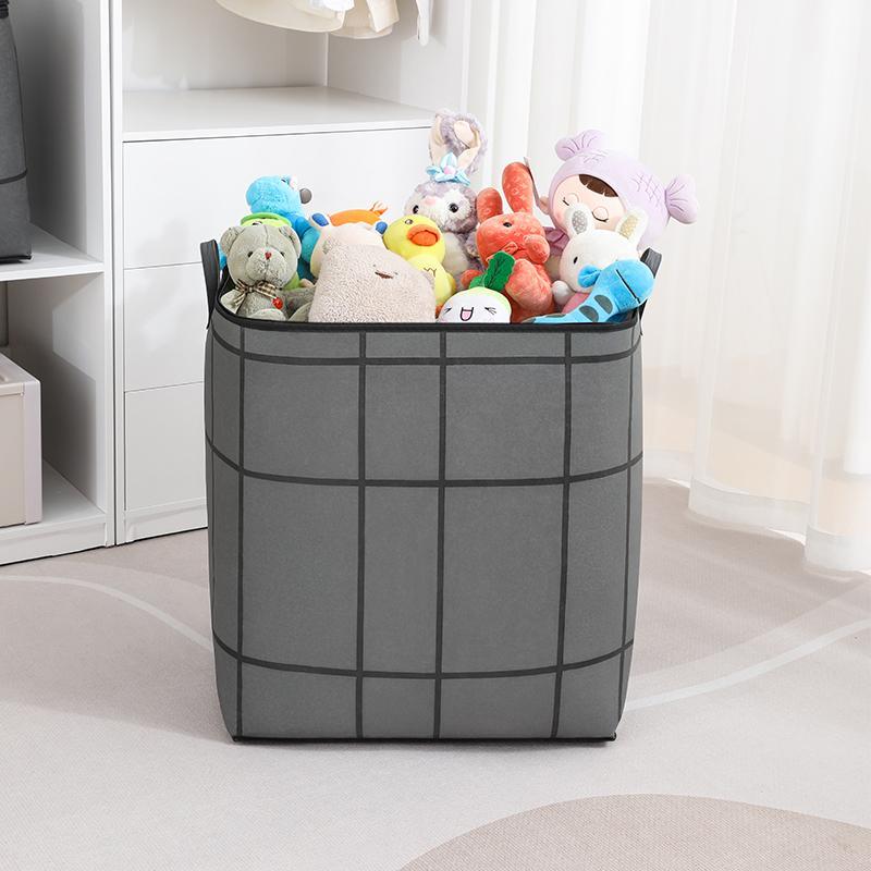 Large Foldable Storage Bag with Zipper Lid & Handles – Closet Organizer for Clothes, Blankets, Toys & Moving