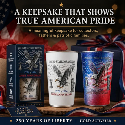 🦅Limited Edition USA 250th Anniversary Color-Changing Cup