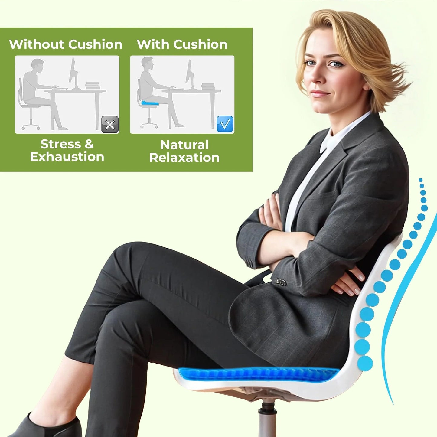 🔥Honeycomb Gel Seat Cushion