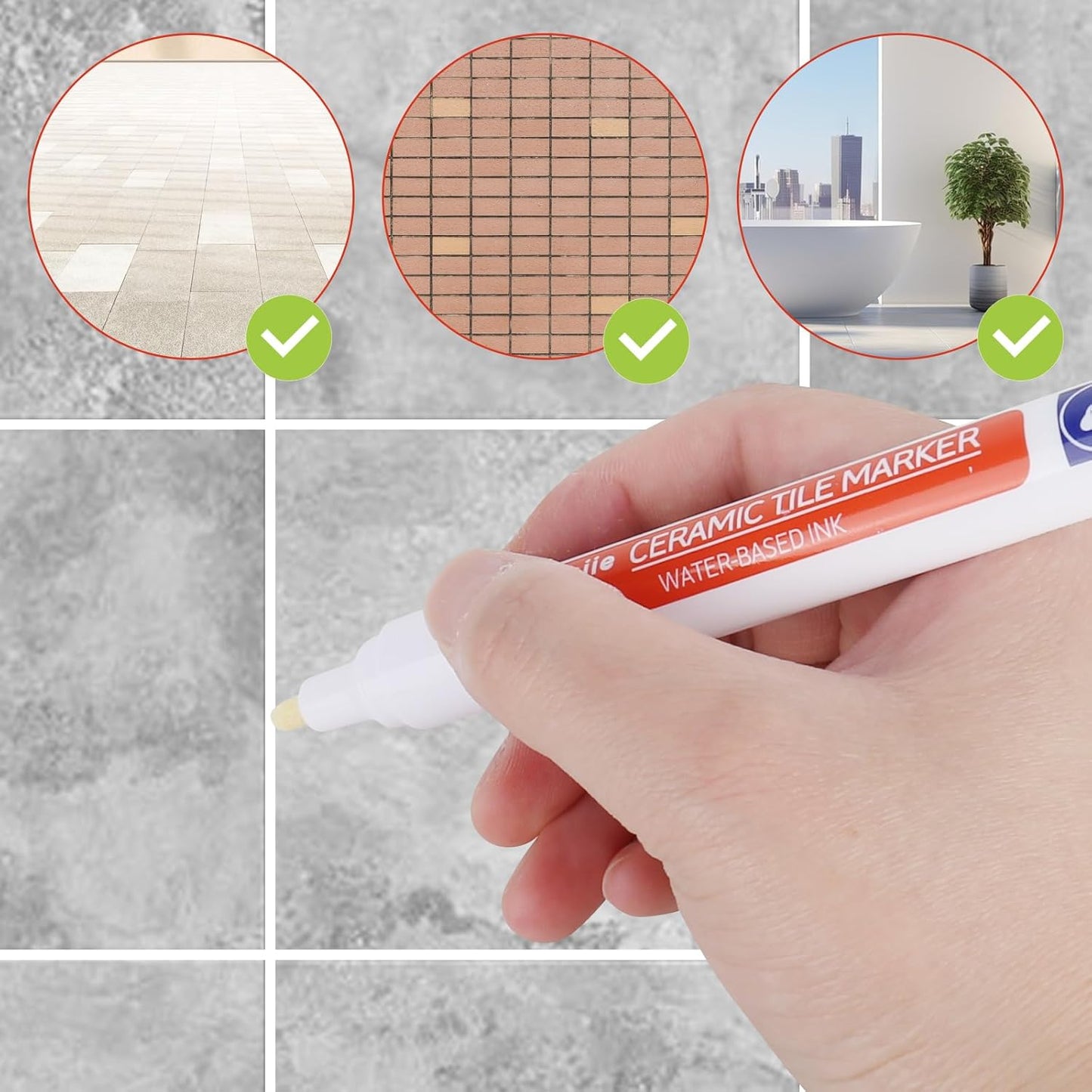 🖌️ Anti-Mould & Waterproof Joint Pen for Ceramic Tiles!