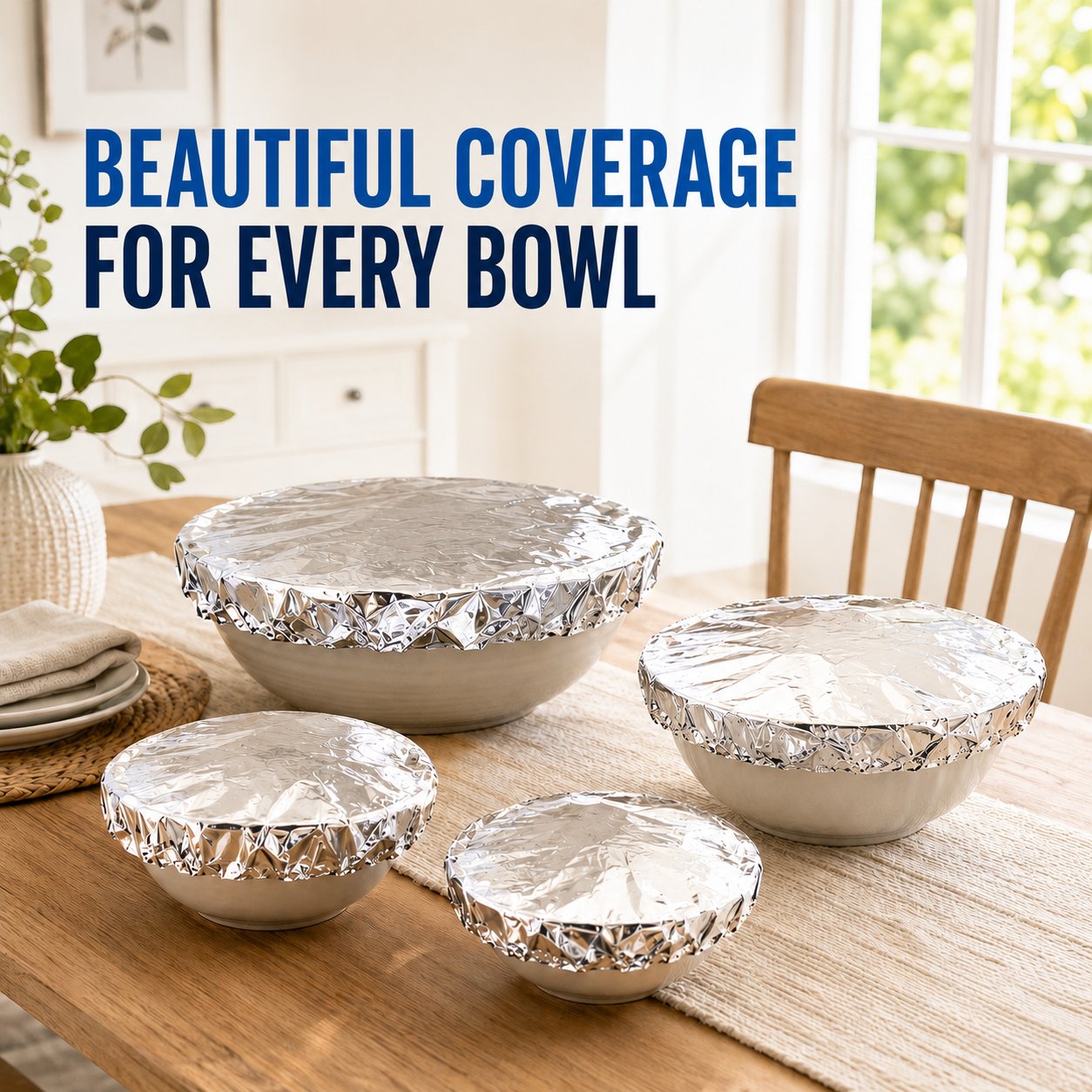 Universal Stretchable Aluminum Food Covers🍽️