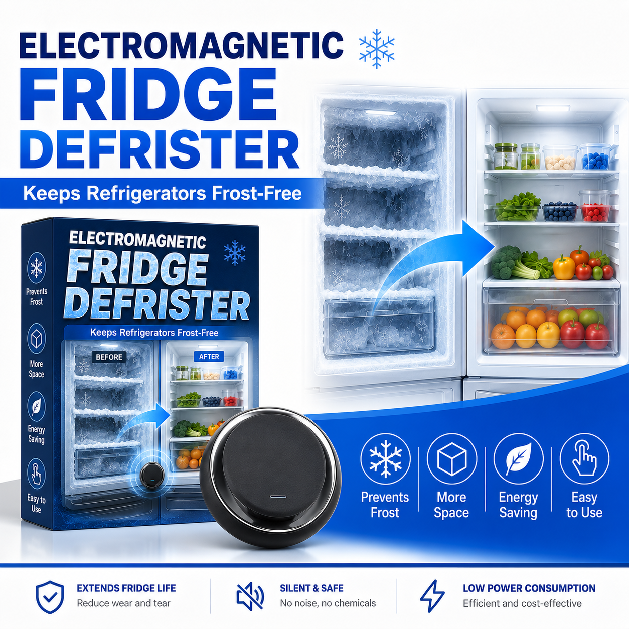 Electromagnetic Fridge De-Icer