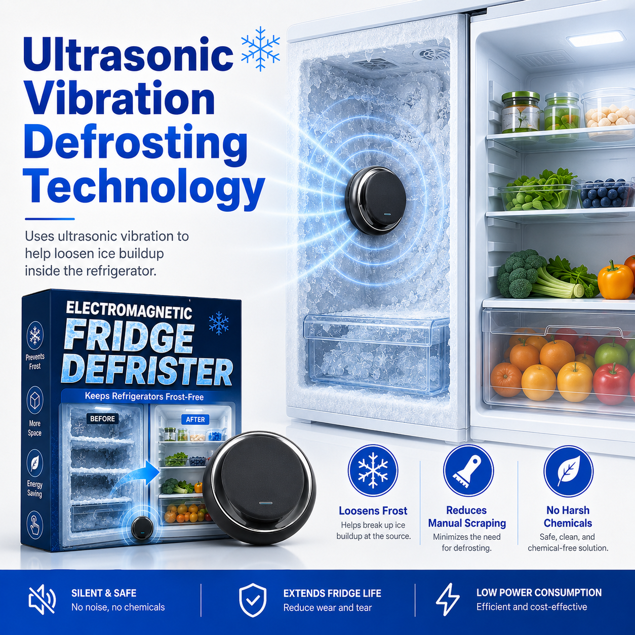 Electromagnetic Fridge De-Icer
