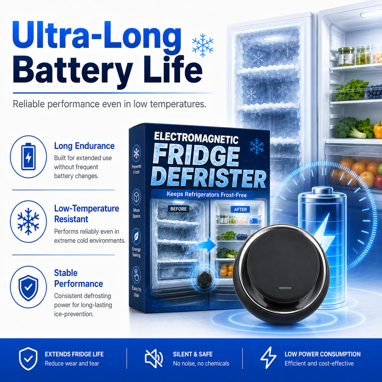 Electromagnetic Fridge De-Icer