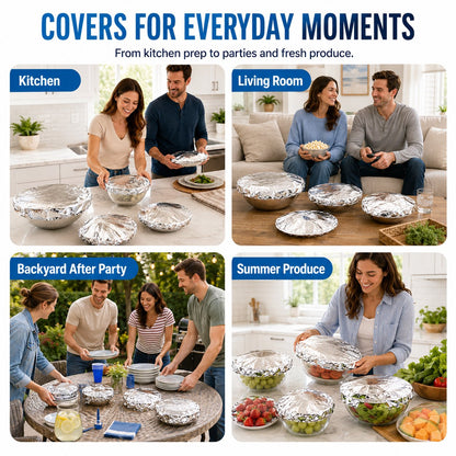 Universal Stretchable Aluminum Food Covers🍽️