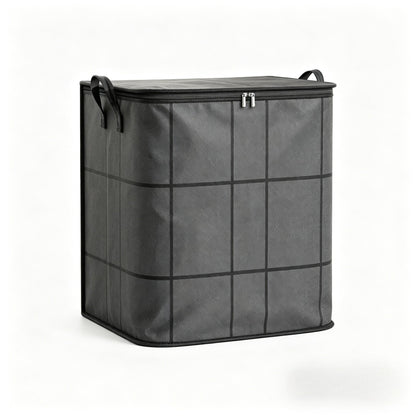 Large Foldable Storage Bag with Zipper Lid & Handles – Closet Organizer for Clothes, Blankets, Toys & Moving