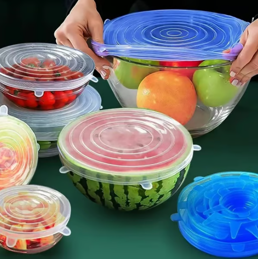 🎁🔥Last day sale 50% OFF🔥  Adpartner Silicone Lids for Food Storage (6-Pack)