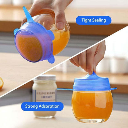 🎁🔥Last day sale 50% OFF🔥  Adpartner Silicone Lids for Food Storage (6-Pack)