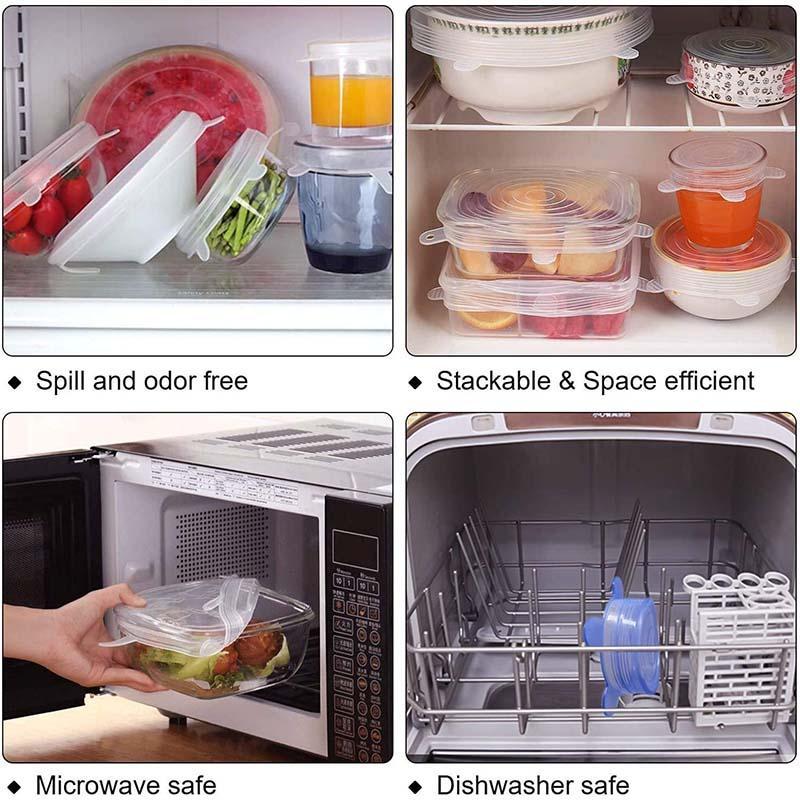 🎁🔥Last day sale 50% OFF🔥  Adpartner Silicone Lids for Food Storage (6-Pack)