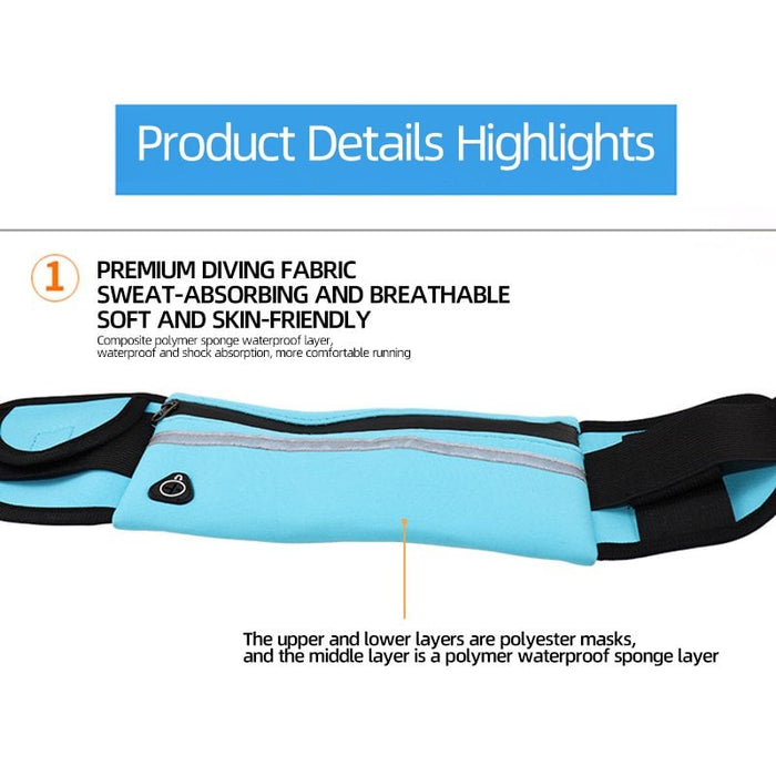 👟Running  Sports Jogging Portable Outdoor Phone Holder Waterproof Belt Bag image 6